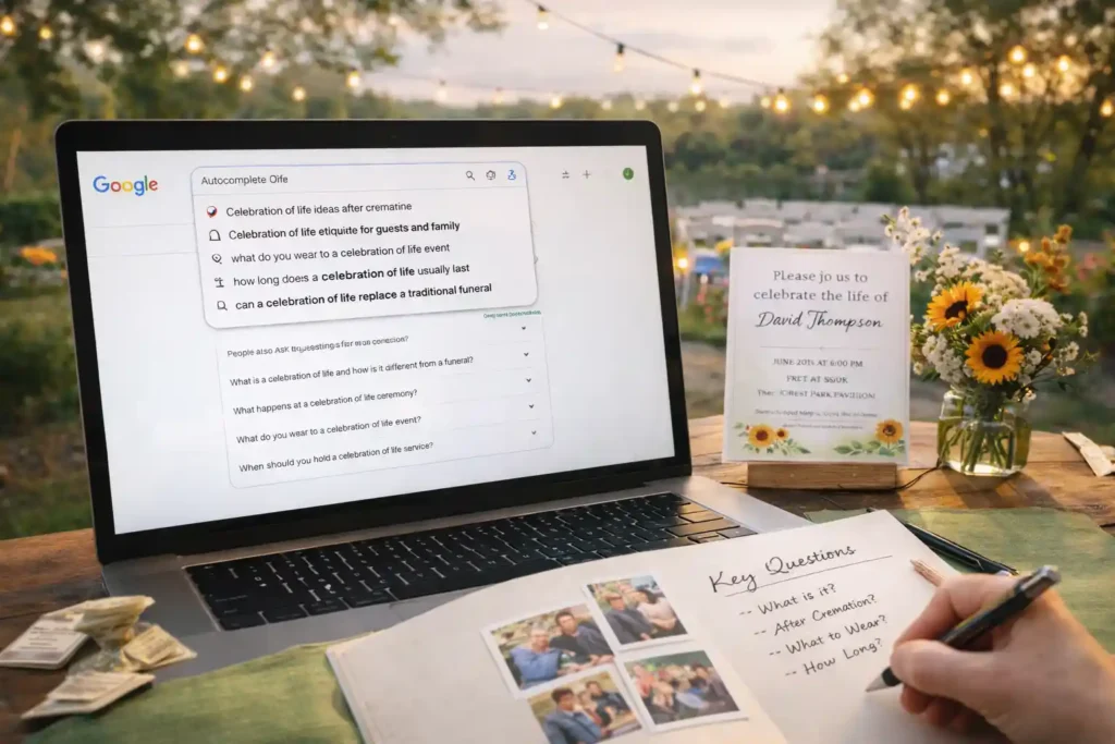 Celebration of life planning details